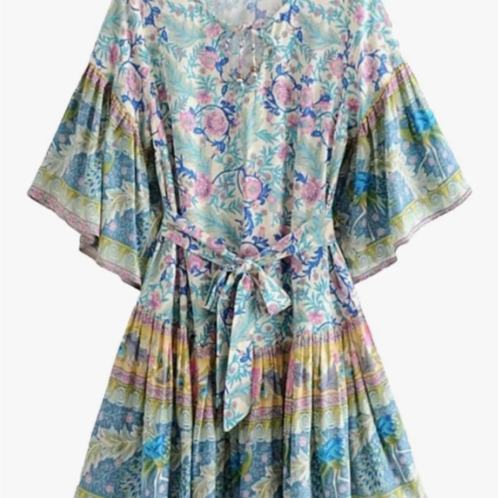 R. Vivimos Dress Floral Mini NWT, Size 12/14